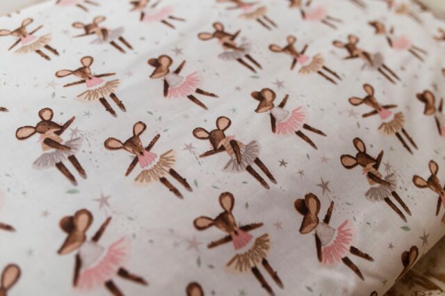 Śpiworek do żłobka z poduszką 60×120cm baletnice