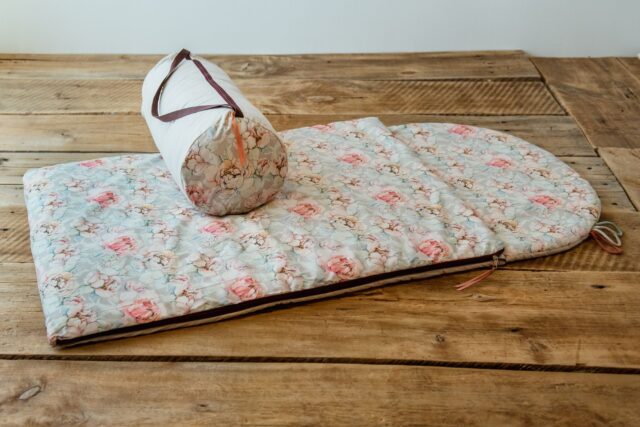 Śpiworek do żłobka zestaw 3w1 różowe magnolie