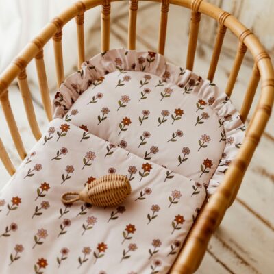 Śpiworek niemowlęcy 100% bawełna premium kwiaty