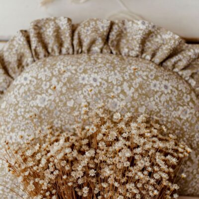 Śpiworek niemowlęcy 50×100– bawełna premium 100% łąka oliwkowa