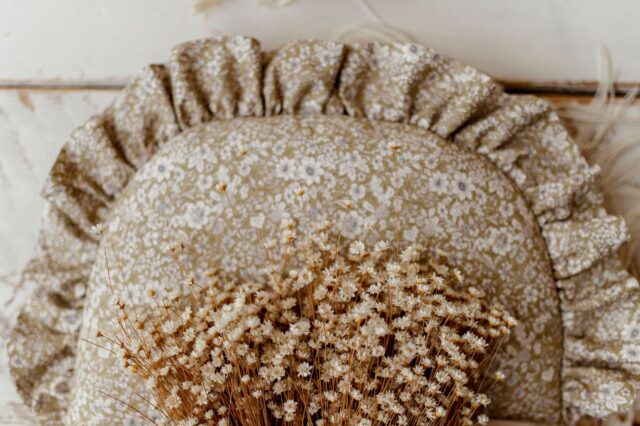 Śpiworek niemowlęcy 40×75– bawełna premium 100% łąka oliwkowa