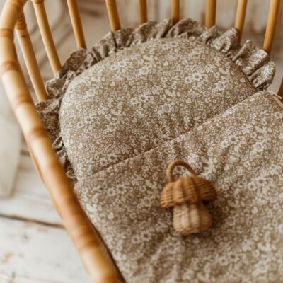 Śpiworek niemowlęcy 50×100– bawełna premium 100% łąka oliwkowa