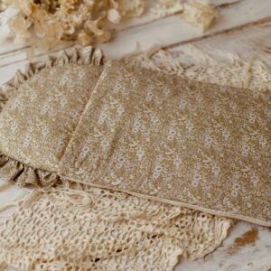 Śpiworek niemowlęcy 40×75– bawełna premium 100% łąka oliwkowa