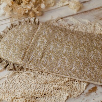 Śpiworek niemowlęcy 50×100– bawełna premium 100% łąka oliwkowa