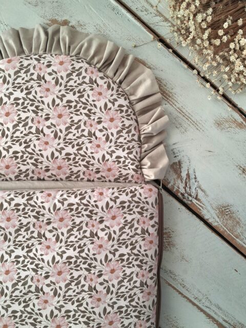 Śpiworek niemowlęcy 40×75cm kwiatuszki różowe