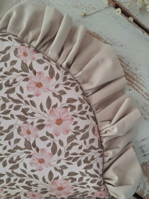 Śpiworek niemowlęcy 40×75cm kwiatuszki różowe