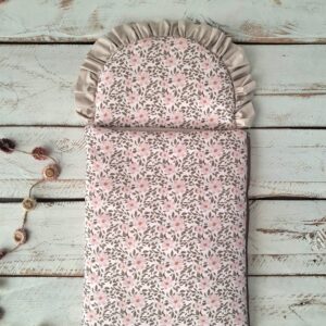 Śpiworek niemowlęcy 40×75cm kwiatuszki różowe