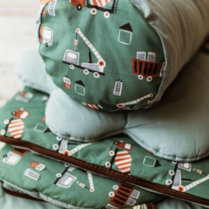 Śpiworek pościel do żłobka 3w1 auta zielone