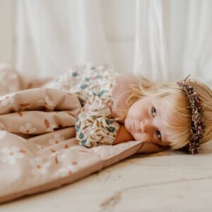 Śpiworek pościel do żłobka zestaw kwiatuszki retro