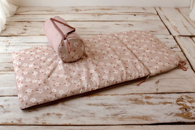 Śpiworek pościel do żłobka zestaw kwiatuszki retro