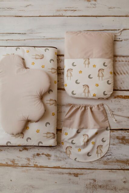 Śpiworek z poduszką do przedszkola 140×75cm przytulanka