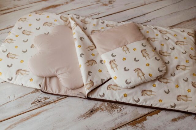 Śpiworek z poduszką do żłobka 60×120cm przytulanka