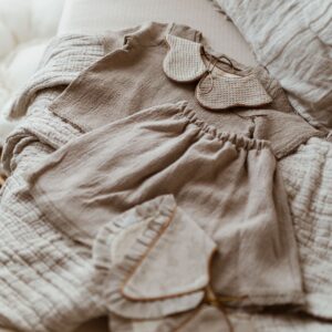 Spódniczka dla dziewczynki szara glina