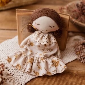 Szmacianka lalka przytulanka retro Marysia honey