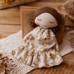 Szmacianka lalka przytulanka retro Marysia honey