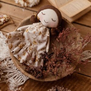 Szmacianka lalka przytulanka retro Marysia honey