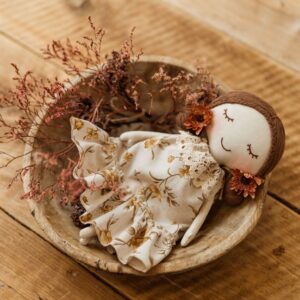 Szmacianka lalka przytulanka retro Marysia honey