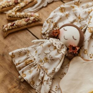 Szmacianka lalka przytulanka retro Marysia honey