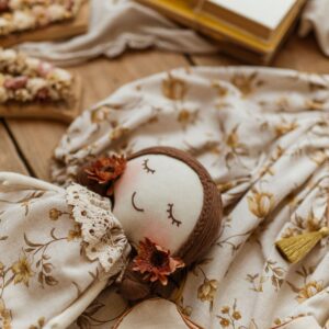 Szmacianka lalka przytulanka retro Marysia honey