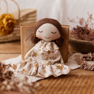 Szmacianka lalka przytulanka retro Marysia honey