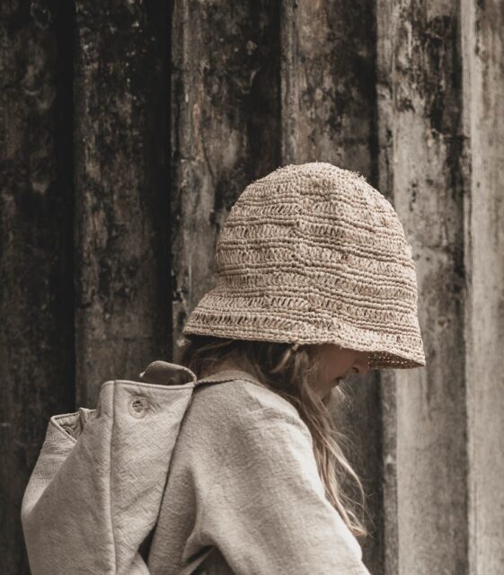 Bluza lniana  unisex z długim rękawem premium