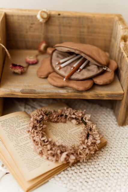 Torebka dziewczynka boho len sesja kwiatek