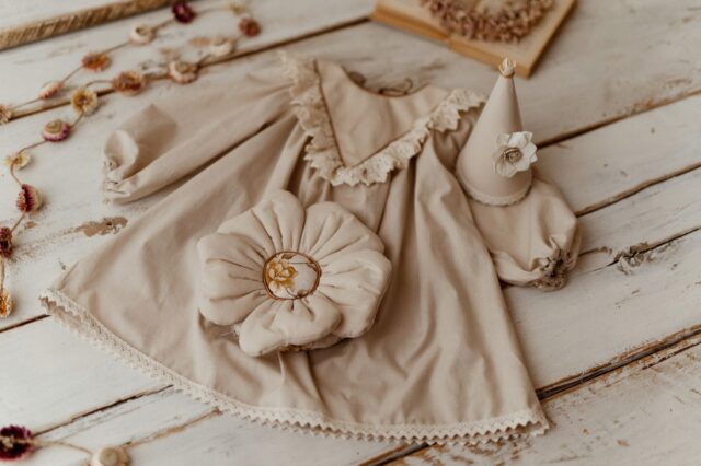 Torebka dziewczynka boho len sesja kwiatek