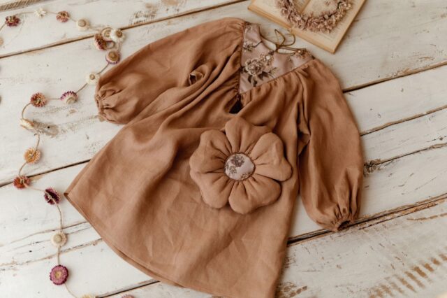 Torebka dziewczynka boho len sesja kwiatek