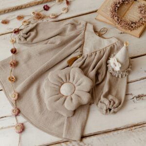 Torebka dziewczynka boho len sesja kwiatek