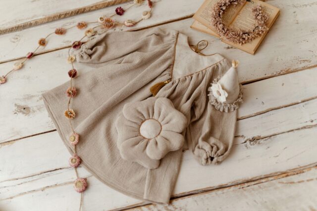 Torebka dziewczynka boho len sesja kwiatek