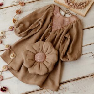 Torebka dziewczynka boho len sesja kwiatek