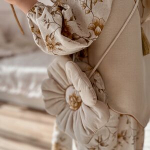 Torebka dziewczynka boho len sesja kwiatek