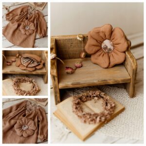 Torebka dziewczynka boho len sesja kwiatek