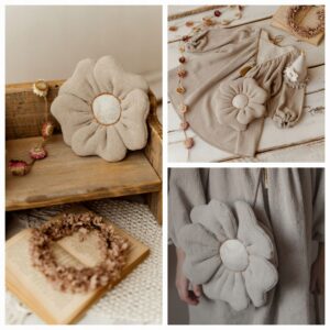 Torebka dziewczynka boho len sesja kwiatek