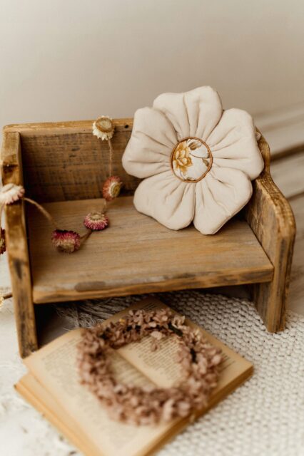 Torebka dziewczynka boho len sesja kwiatek