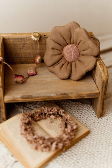 Torebka dziewczynka boho len sesja kwiatek