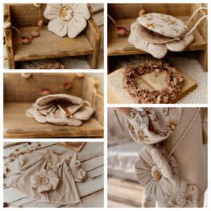 Torebka kwiatuszek bawełniana dla dziewczynki honey