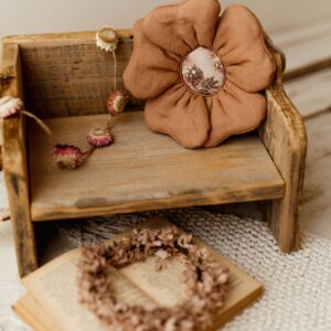 Torebka dla dziewczynki kwiatuszek len kokos