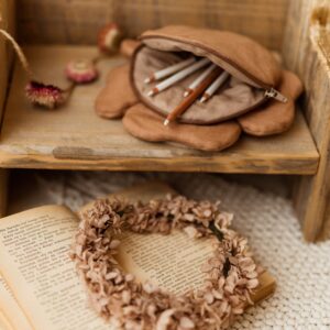 Torebka dla dziewczynki kwiatuszek len kokos