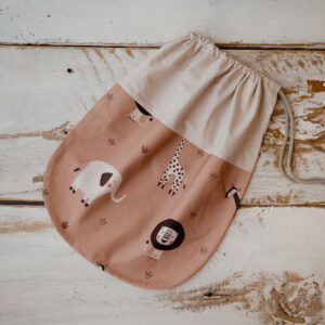 Woreczek do przedszkola na rzeczy zamienne afrykańscy przyjaciele natural