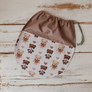 Woreczek do przedszkola na pościel 50×70 cm misie