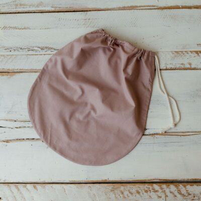 Worek bawełniany na pościel do przedszkola retro róż 50×70