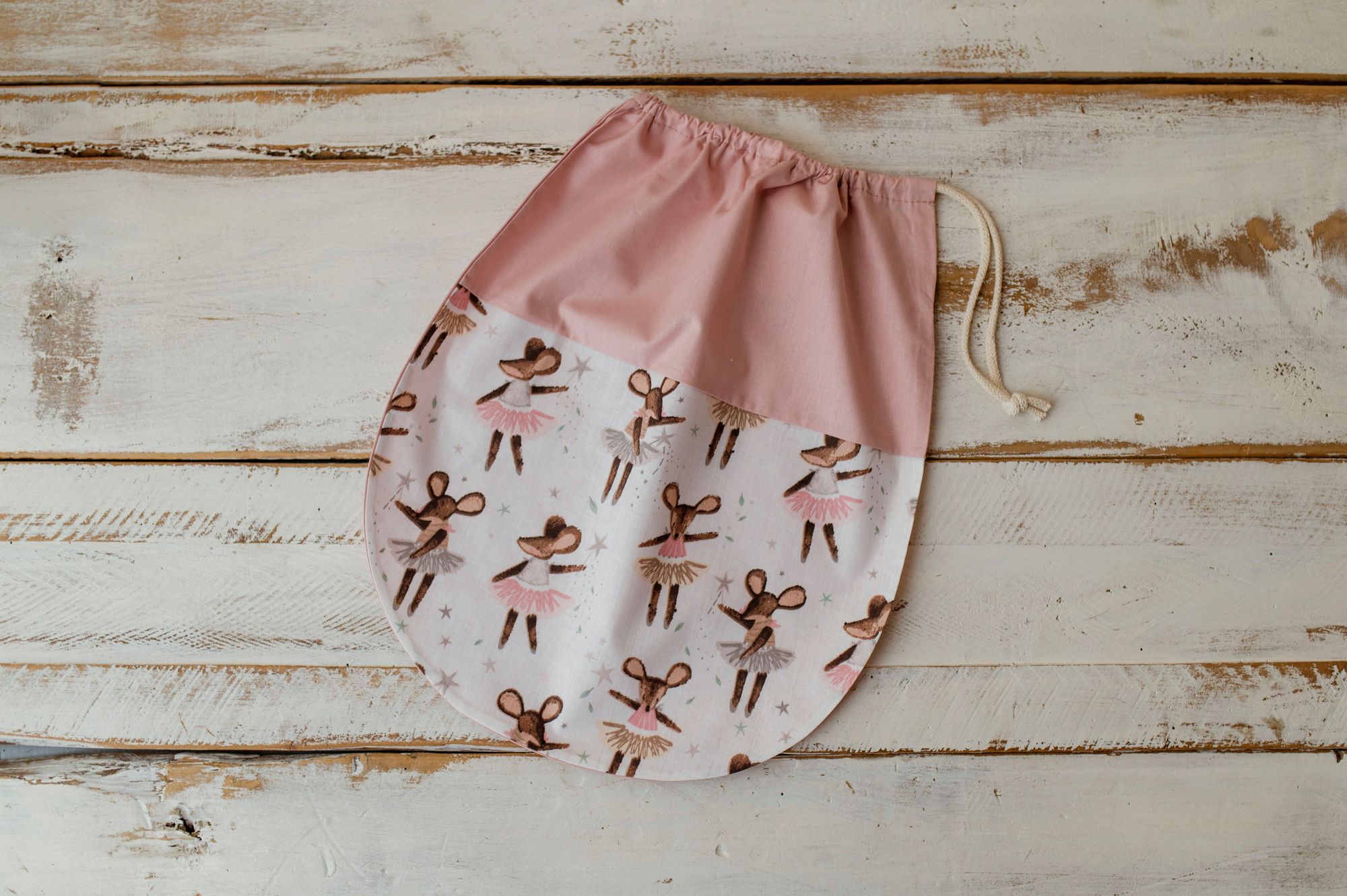 Worek do przedszkola/żłobka dla dziewczynki 50×70 cm baletnice