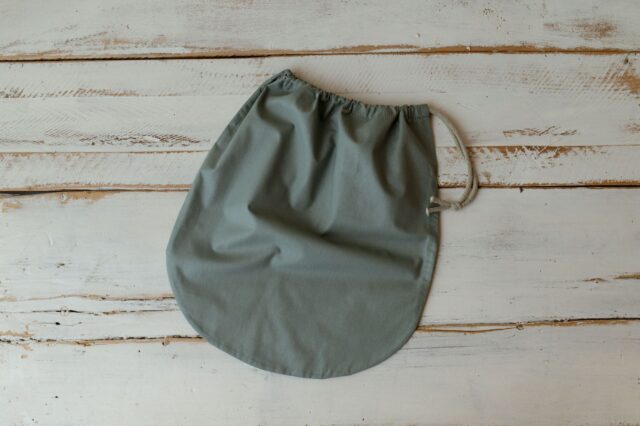 Worek na rzeczy zamienne i buciki do przedszkola szałwia