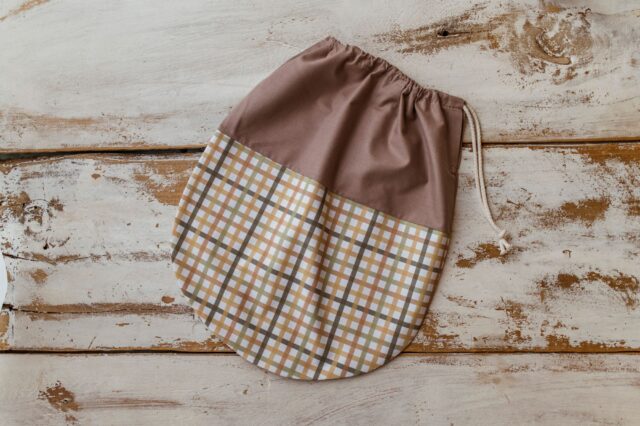 Worek na buciki do przedszkola kratka