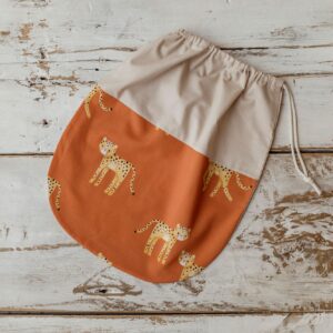 Worek na buty do przedszkola 40×40cm gepardy