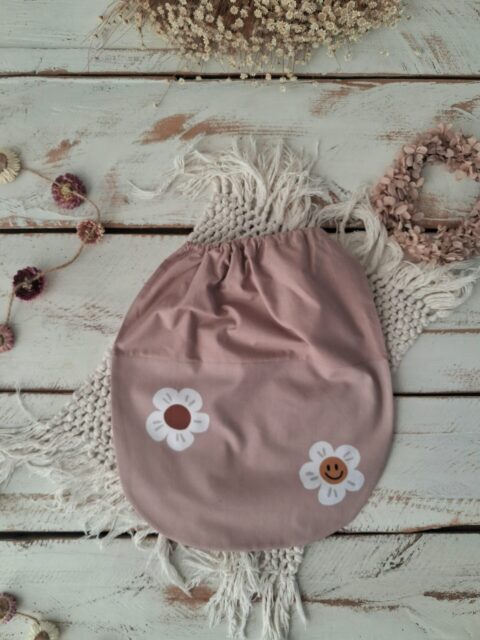Worek na buty do przedszkola duże kwiatuszki