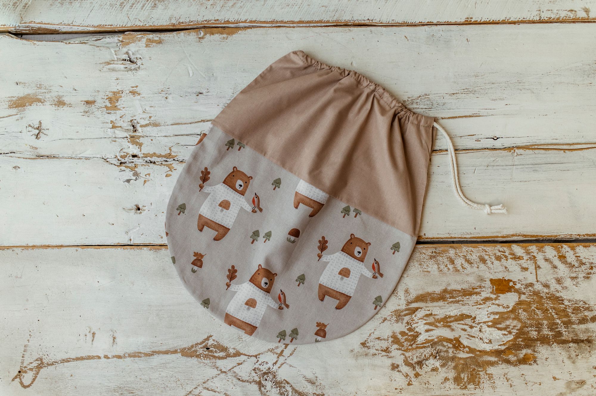 Worek na buty do przedszkola w misie