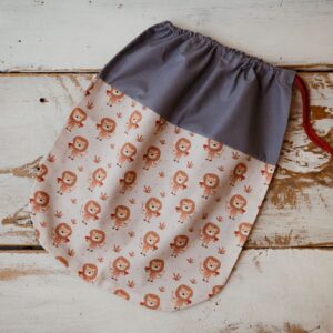 Worek na buty zamienne do przedszkola lwy