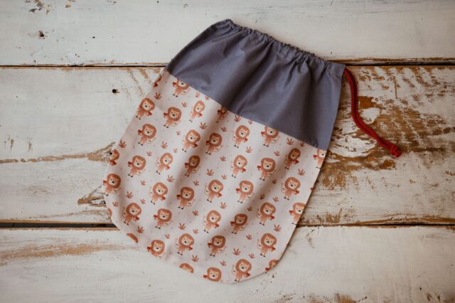 Worek na buty zamienne do przedszkola lwy